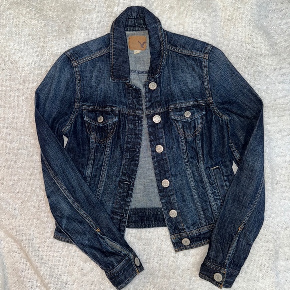 DENIM JACKET - Vintage AE Y2K Jacket - Picture 1 of 2